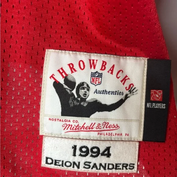 1994 Deion Sanders *AUTHENTIC* San Francisco 49ers Mitchell&Ness size 48 (L-XL)